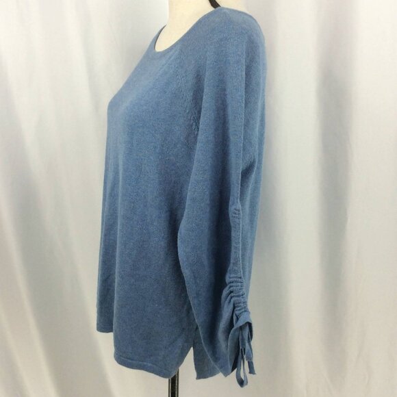 Project Brand Sweater Womens Size Small Ruched Drawstring Sleeves Super Soft - Picture 4 of 7